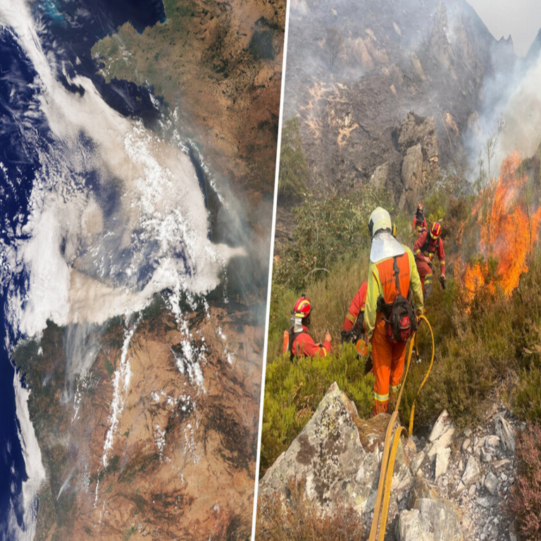 Los incendios en España han sido excepcionales en el sentido literal del término, como lo demuestra este mapa de Europa.