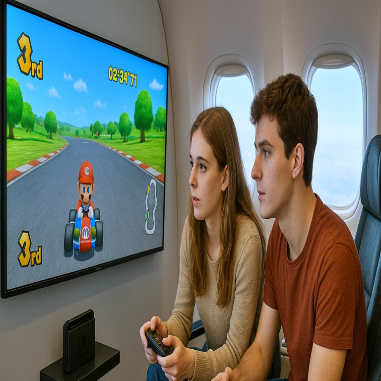 Dos jóvenes vulneran los sistemas de entretenimiento de cabina de una aeronave para ejecutar el videojuego Mario Kart: consecuencias legales incluyen cargos por delito penal, sanciones económicas cuantiosas y penas de privación de libertad.