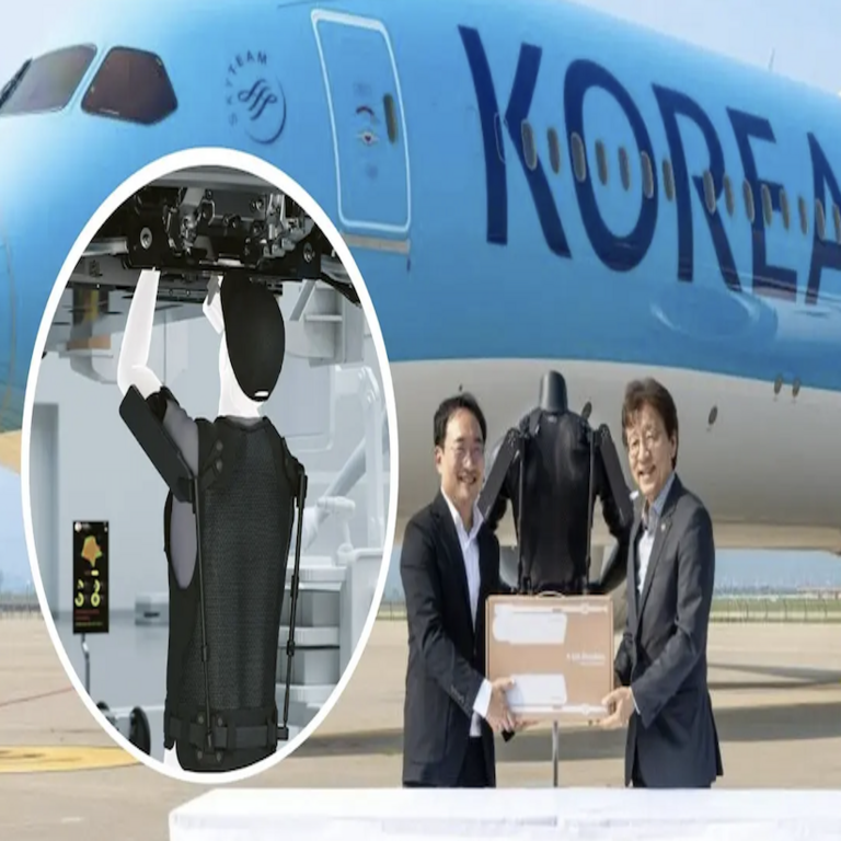 Traje robótico portátil para el mantenimiento de aeronaves militares y sistemas de lanzamiento de satélites.