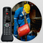 Teléfono DECT protegido Gigaset R700H PRO: funcionamiento impecable en entornos agresivos.