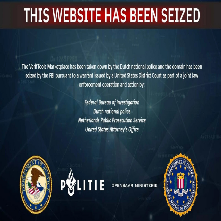 El Gobierno de Estados Unidos incauta plataformas digitales utilizadas para la comercialización de documentos de identidad fraudulentos destinados a ciberdelincuentes.