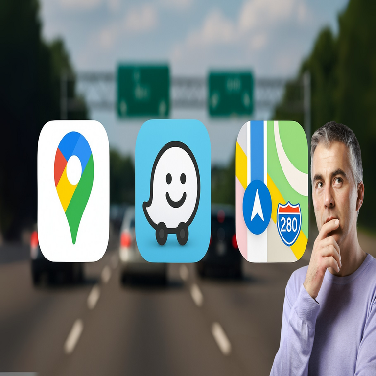 Google Maps, Waze y Apple Maps: análisis comparativo de las mejores aplicaciones de navegación para conducción en 2025.