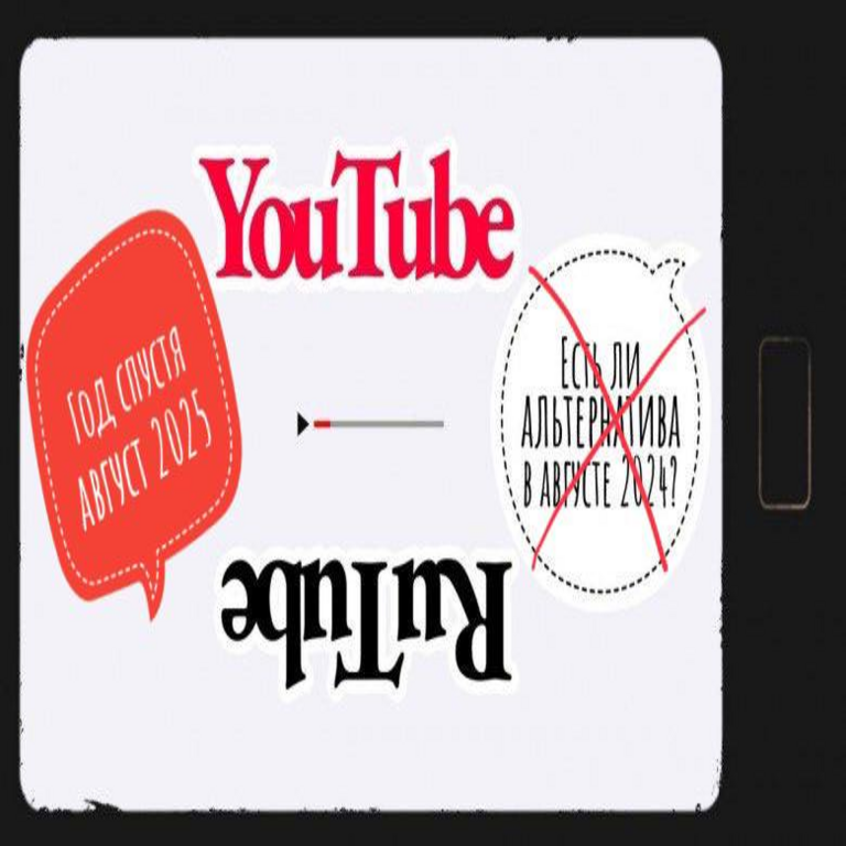 Continuación. Un año después: “Finales de agosto de 2024. YouTube tras la desaceleración, sobre Rutube, Dzen y VK Video”.