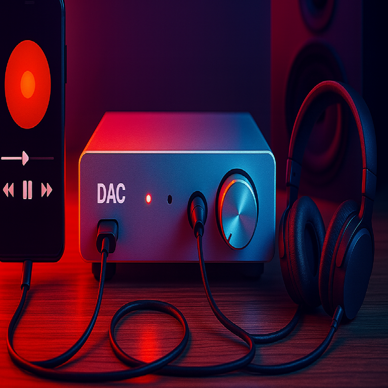 Un DAC: definición y su papel como componente fundamental en la fidelidad de reproducción musical.