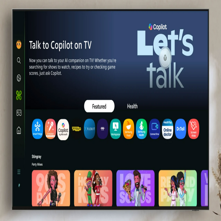 Copilot ya se encuentra disponible en televisores y monitores Samsung, donde podrá responder consultas sobre series, películas y otro contenido.