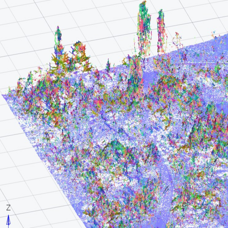 Herramientas de clasificación de puntos en el software «nanoCAD Nube de Puntos».