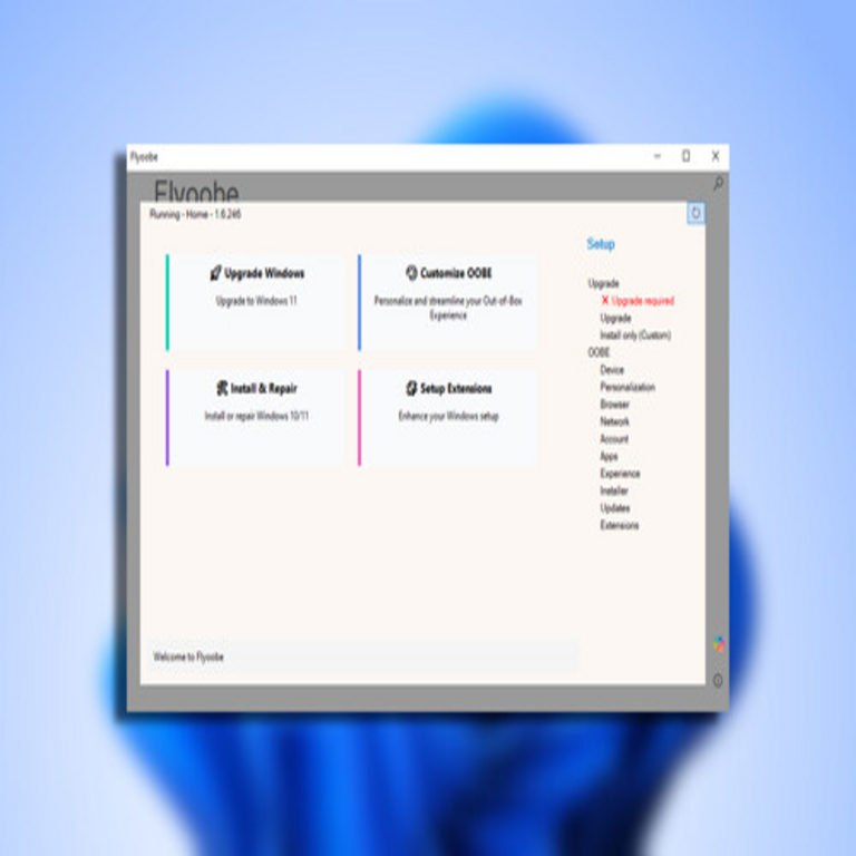 Para equipos de hardware heredado, Flyoobe se presenta como una alternativa eficiente frente a los requisitos de Windows 11 y el software superfluo integrado.