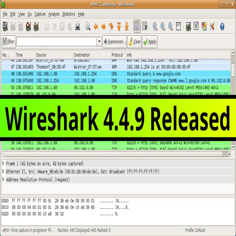 Se ha lanzado Wireshark 4.4.9 con correcciones críticas de errores y actualizaciones de protocolos.