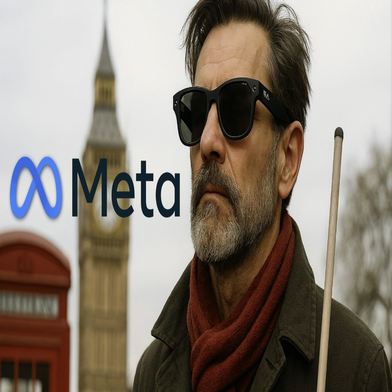 Andy Evans (57), usuario de Ray-Ban de Meta: “La discapacidad visual que presento ha encontrado una solución funcional en las gafas inteligentes con inteligencia artificial, permitiéndome reincorporarme al ámbito laboral”.