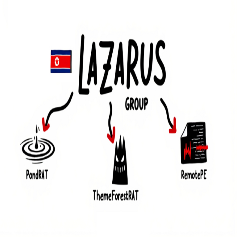 El grupo Lazarus amplía su arsenal de malware con PondRAT, ThemeForestRAT y RemotePE.