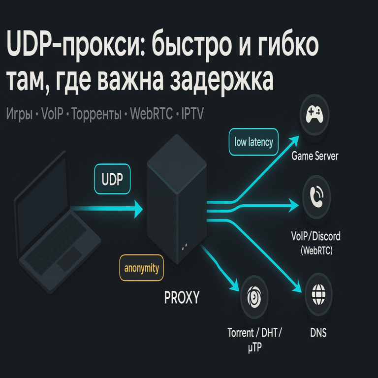 Proxy UDP en la vida cotidiana: qué es y cómo utilizarlo, y en qué se diferencian los proxies UDP de otros tipos de proxy.