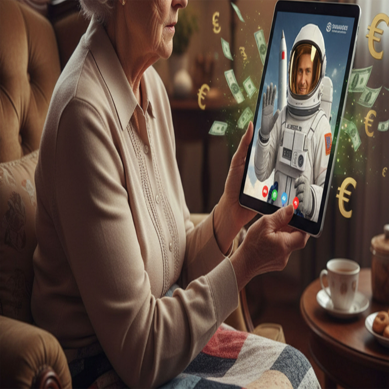 Un sujeto perpetró una estafa mediante suplantación de identidad de un astronauta en una emergencia espacial por falta de oxígeno, sustrayendo 6000 euros a una víctima femenina.
