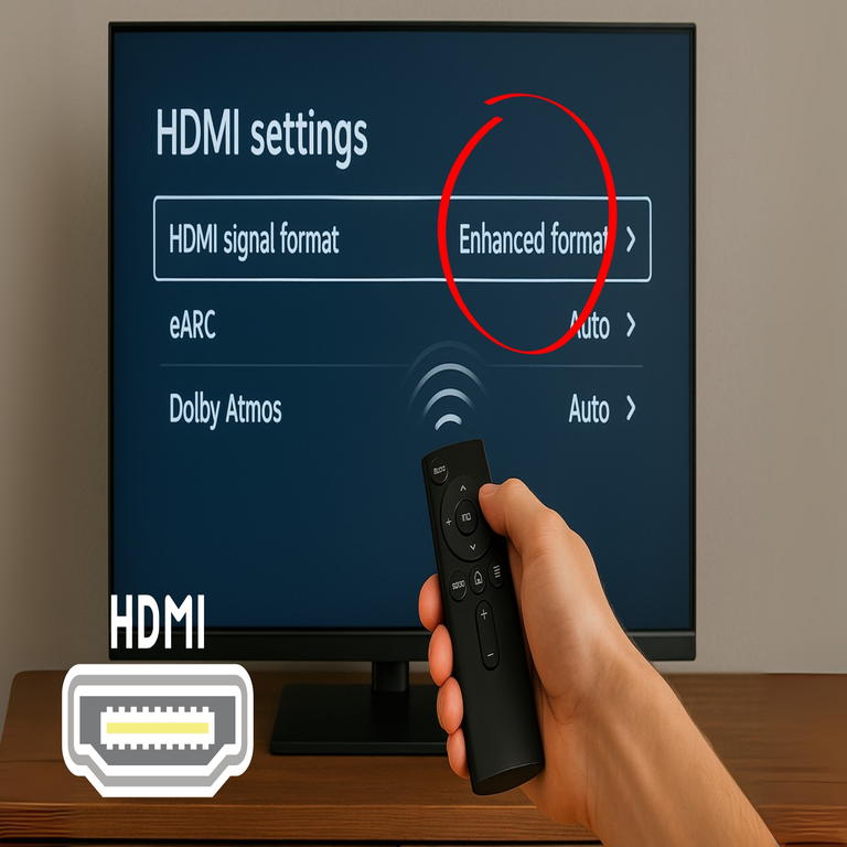 Ajustes en HDMI que optimizan instantáneamente la calidad de imagen y sonido en cualquier televisor.