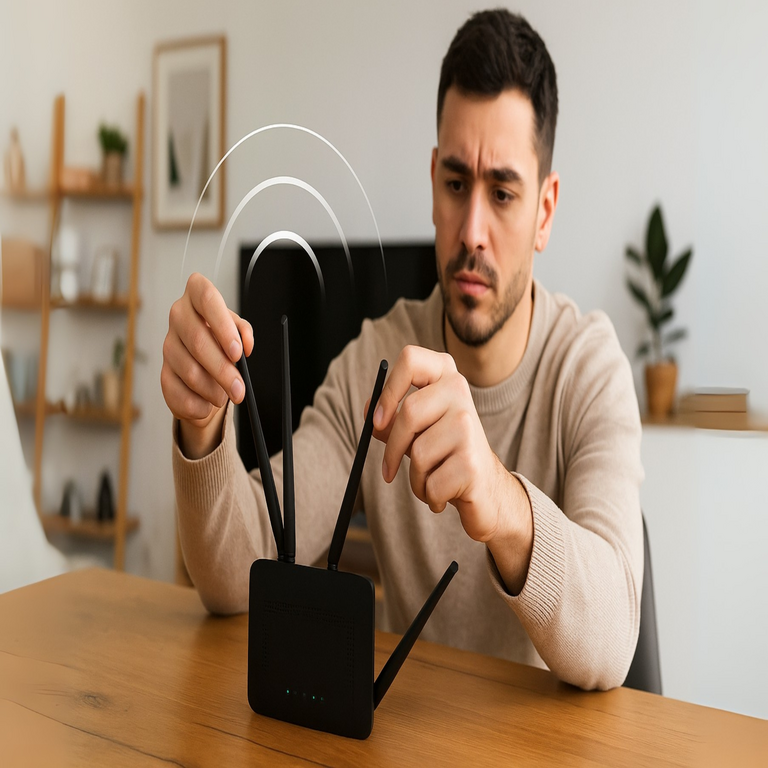 El método de posicionamiento de antenas en routers WiFi que resuelve prácticamente el 100% de los problemas de conectividad.