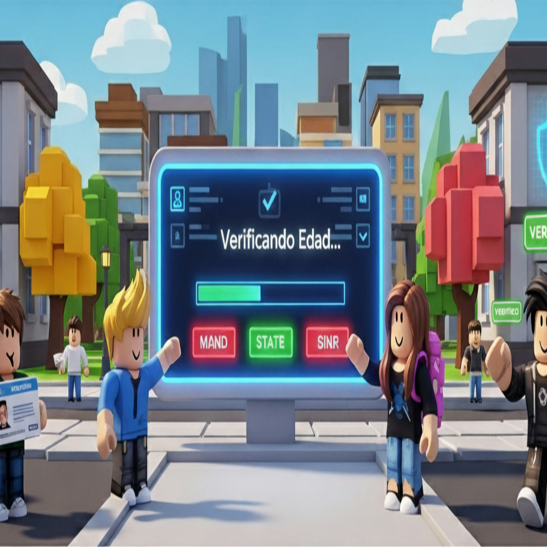 Roblox implementa un sistema de verificación de edad mediante autenticación biométrica facial y validación de documento de identidad para todos sus usuarios.