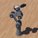 Desarrollo de una cinemática personalizada para un robot manipulador y su implementación en la captura de objetos en movimiento.