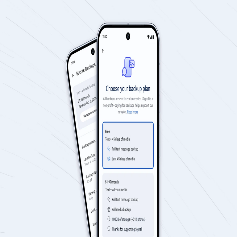Signal incorpora una opción de respaldo seguro para el historial de conversaciones.