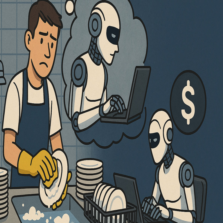 El impacto de la Inteligencia Artificial en la profesión de desarrollo de software: Un análisis sobre la viabilidad económica de la programación frente a empleos no cualificados.