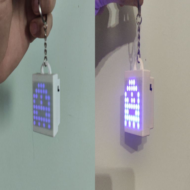 Incremento de la luminosidad en matrices LED para llaveros.