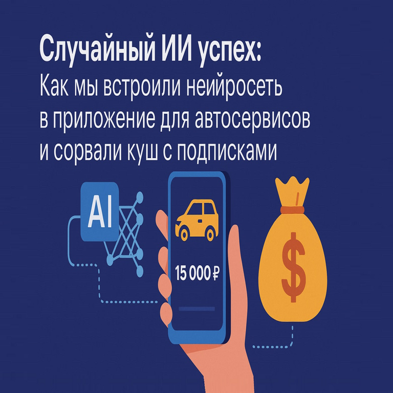 Éxito inesperado de la IA: Cómo integramos una red neuronal en una aplicación para talleres de servicio automotriz e impulsamos significativamente las suscripciones.