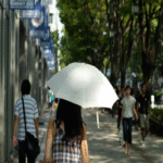 Si la cuestión se refiere a la prevalencia de individuos portando paraguas en espacios públicos en Japón, la explicación trasciende la mera protección solar.