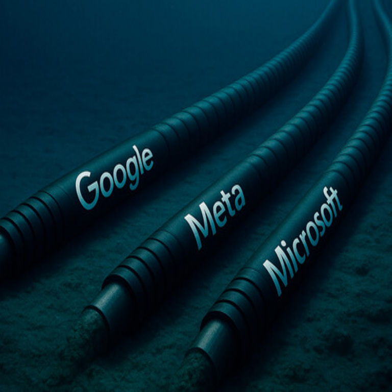 Los cables submarinos, anteriormente bajo el dominio de las compañías de telecomunicaciones, se encuentran ahora bajo el control principal de los grandes conglomerados tecnológicos.