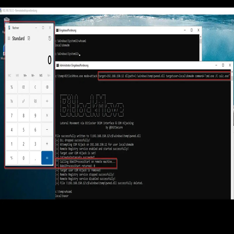 La herramienta BitlockMove permite el movimiento lateral mediante la manipulación de DCOM de BitLocker y el secuestro de COM.