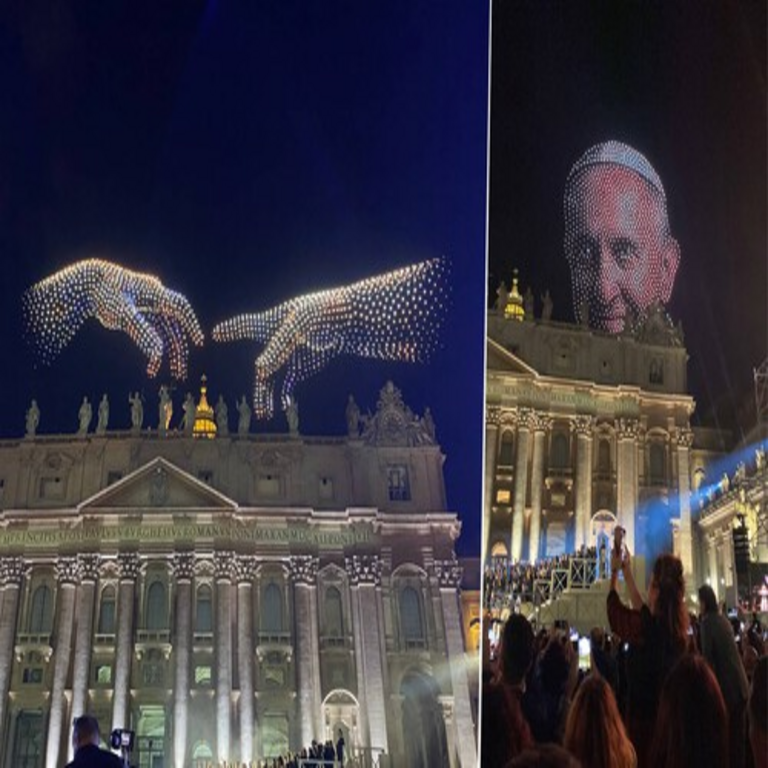 El espectáculo de drones en el Vaticano fue encargado a un empresario inesperado: el hermano de Elon Musk.