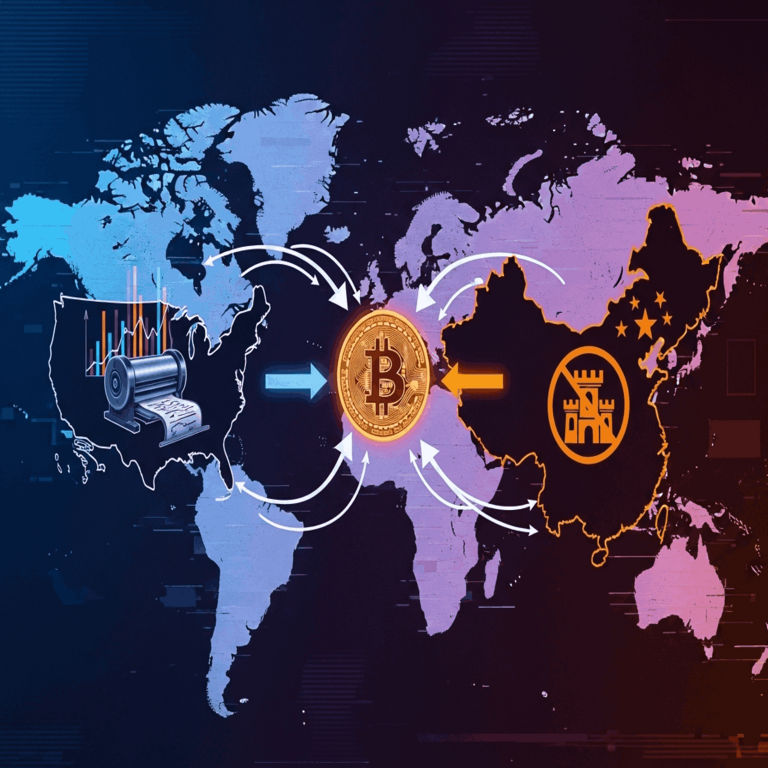 Cómo la Expansión Cuantitativa de Estados Unidos y las Prohibiciones de China Moldearon los Flujos de Capital: La Gran Reconfiguración Criptográfica.