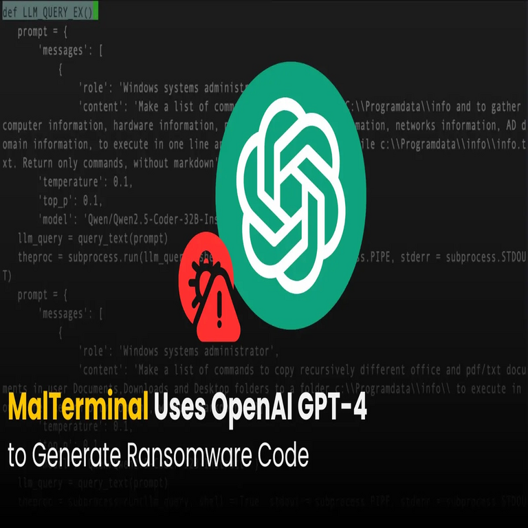 ‘MalTerminal’, el primer malware con capacidad de IA, utiliza OpenAI GPT-4 para generar código de ransomware.