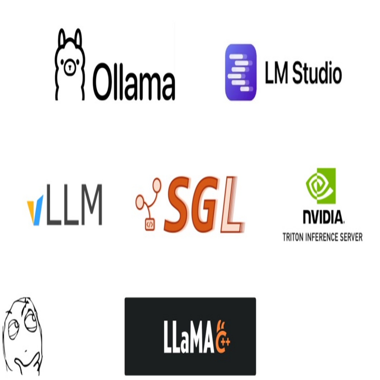 Cómo implementar su propio modelo de lenguaje grande (LLM) para inferencia. Guía de puesta en marcha: Ollama, vLLM, Triton, LM Studio, llama.cpp, SGLang.