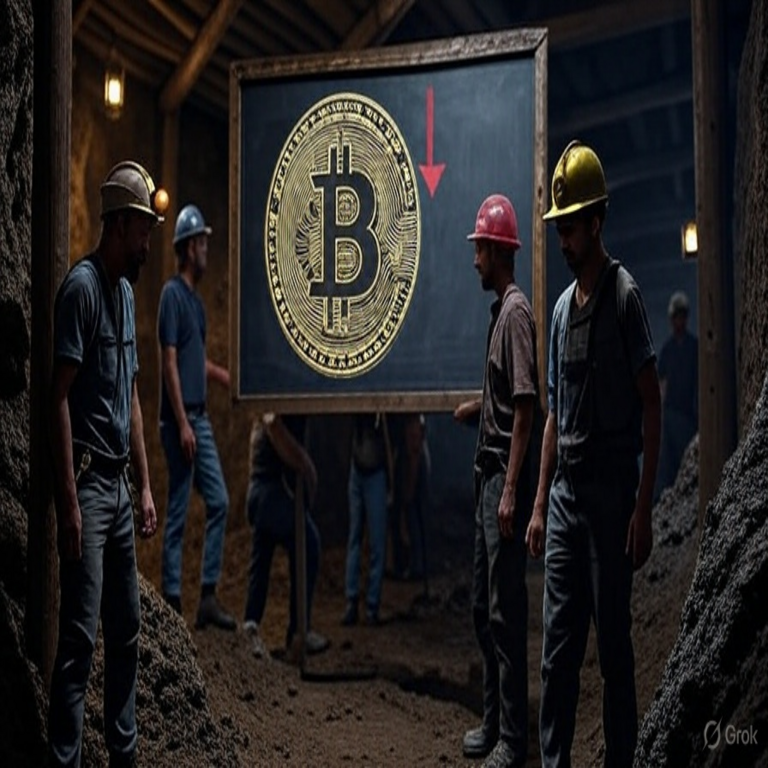 Las utilidades de los operadores de minería registran una fuerte caída en correlación con el descenso del precio de Bitcoin.