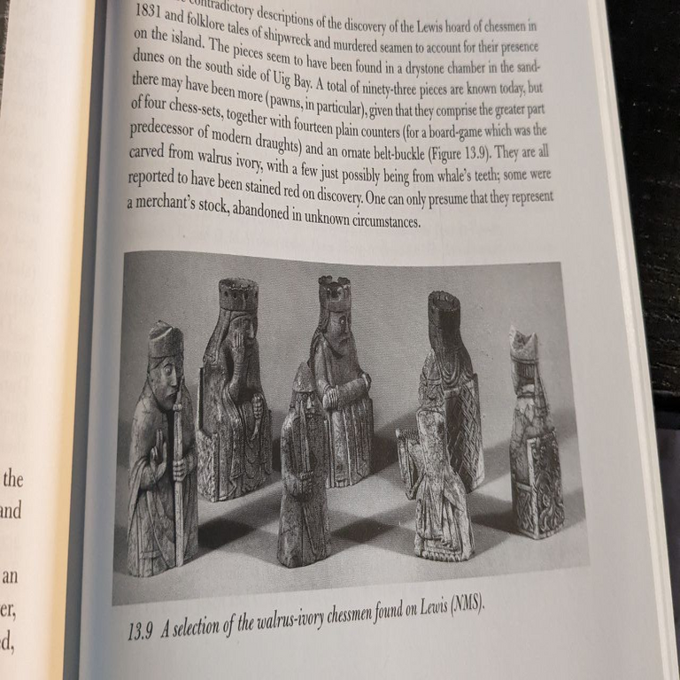Las piezas de ajedrez originales de la isla de Lewis.