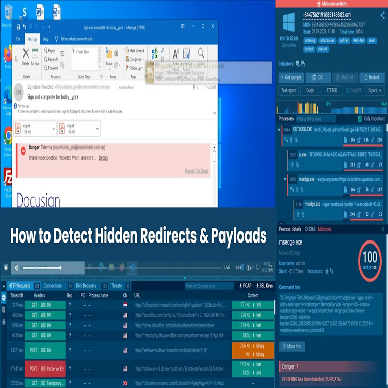 SVG maliciosos en campañas de phishing: métodos para detectar redirecciones y cargas útiles ocultas.