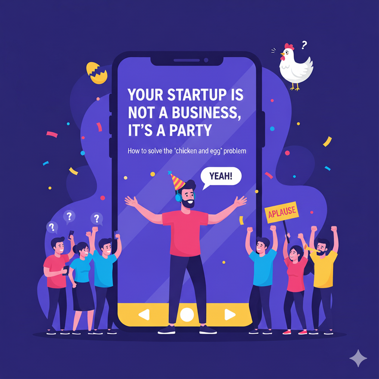 El problema del huevo y la gallina: tres estrategias operativas para la captación de los primeros usuarios en startups B2C.