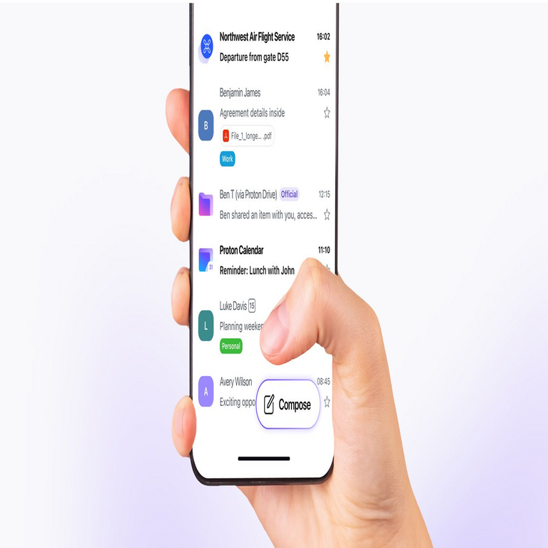 Proton Mail implementa nuevas aplicaciones para dispositivos móviles.