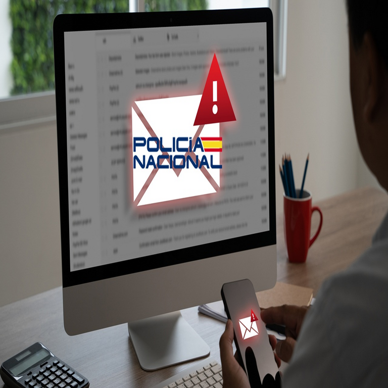 La Policía Nacional advierte: precaución si recibe este correo electrónico, se trata de una estafa.