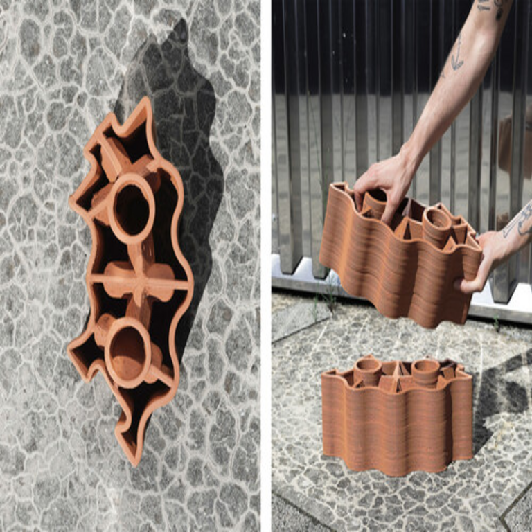 El Bloc es un bloque diseñado para reducir la temperatura ambiental en su entorno hasta en casi 10 grados, incorporando la tecnología tradicional del botijo.