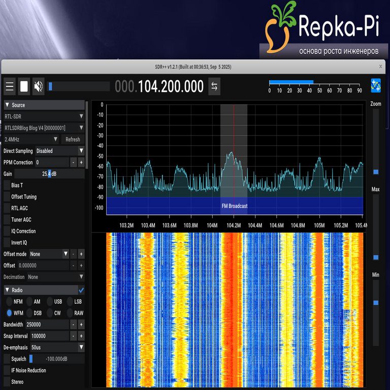 Radiotécnica digital en un servidor autónomo dedicado: primeros pasos. Repka Pi + SDR = Escaneamos el éter radioeléctrico.