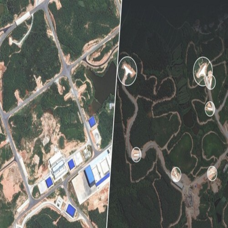 Imágenes satelitales indican que China ha transformado su litoral oriental en un área de confrontación militar, con 3.500 misiles orientados hacia Taiwán.