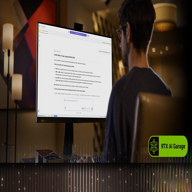 Cómo comenzar con modelos de lenguaje grandes en PCs NVIDIA RTX