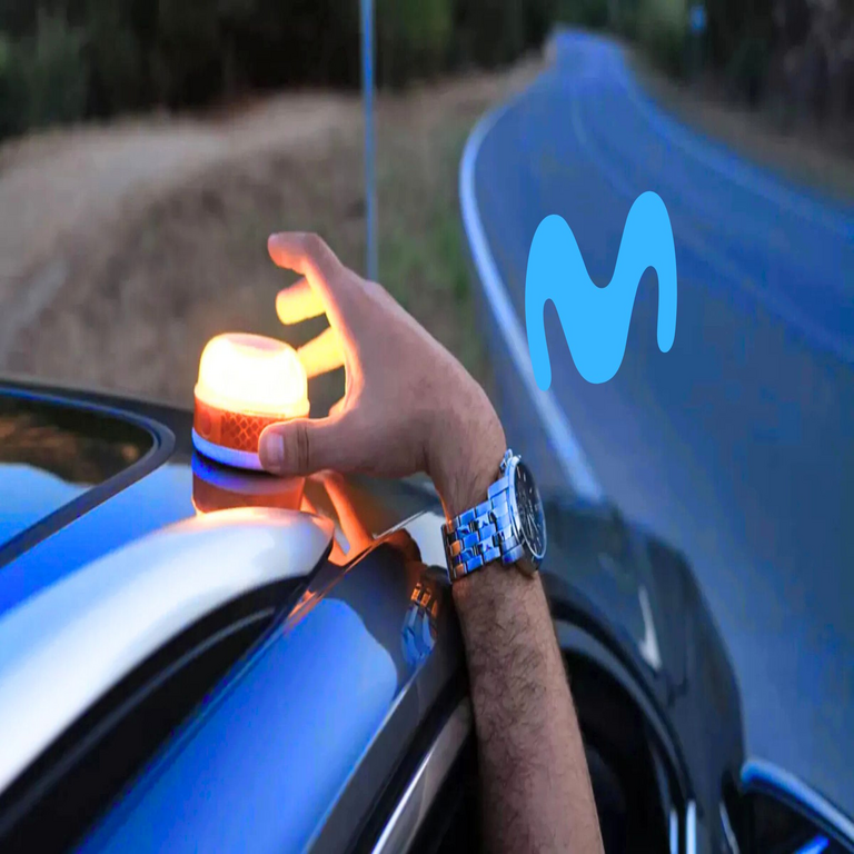 Movistar disponibiliza para el público general la baliza V16, certificada por la DGT, con 12 años de conectividad garantizada: resultará obligatoria en 2026.