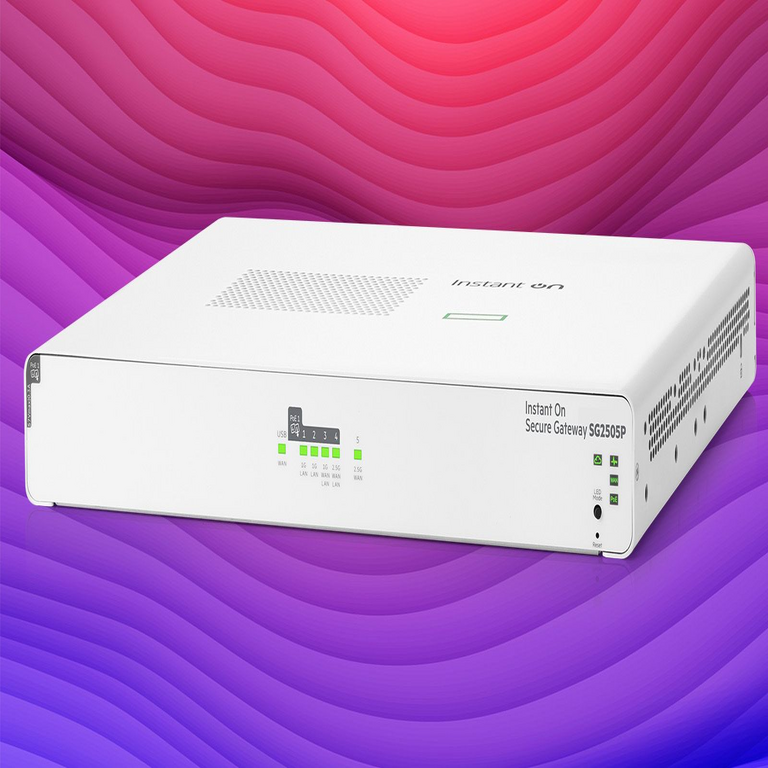 Examen detallado del Gateway Seguro Instant On SG2505P de HPE, un enrutador profesional equipado con funciones avanzadas.