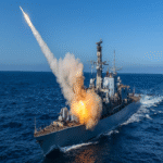 Verificado: La Royal Navy británica ejecuta el primer lanzamiento de un misil antibuque NSM desde una de sus fragatas.