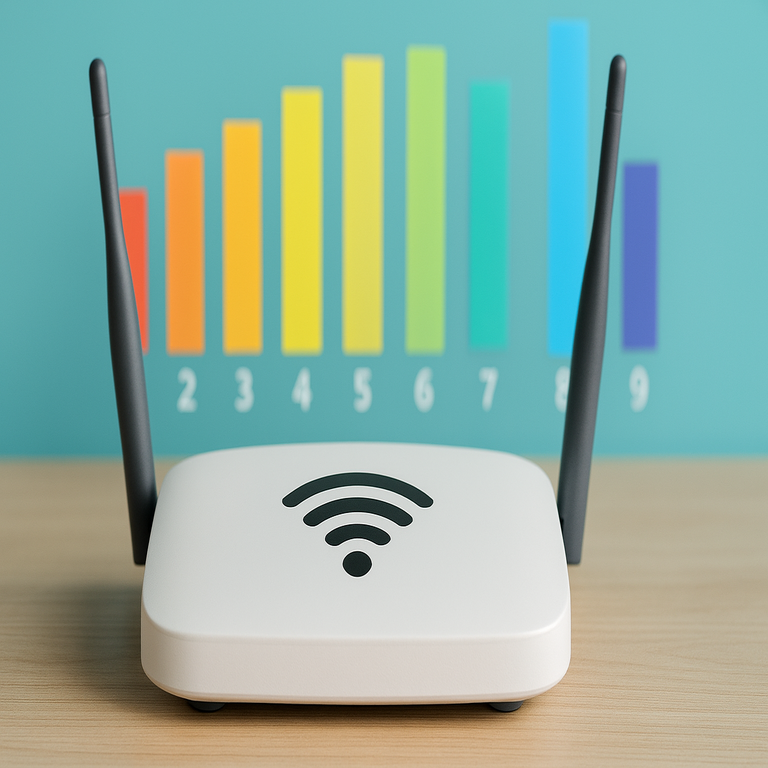 Descubre la configuración esencial de canales en tu router WiFi: guía para seleccionar el canal óptimo en tu red inalámbrica.