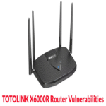 Vulnerabilidades en el router TOTOLINK X6000R permiten a atacantes remotos ejecutar comandos arbitrarios.