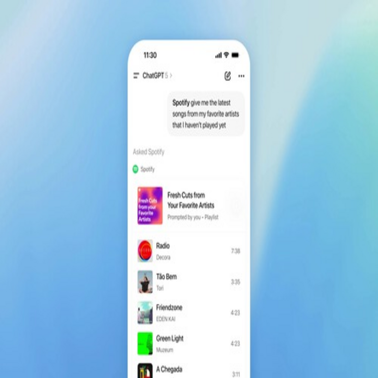 Spotify, crea una playlist para mi fiesta: OpenAI ha inaugurado una nueva modalidad de interacción con aplicaciones mediante ChatGPT.