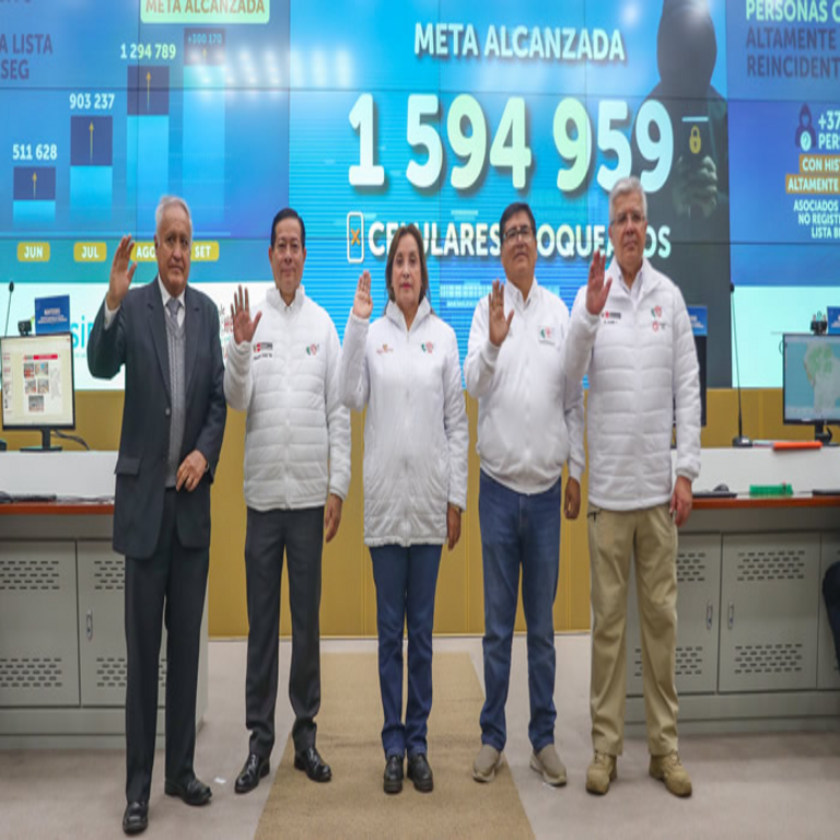 Perú | Culmina el bloqueo de más de 1.5 millones de dispositivos móviles no inscritos en la lista blanca del Renteseg y con antecedentes negativos.