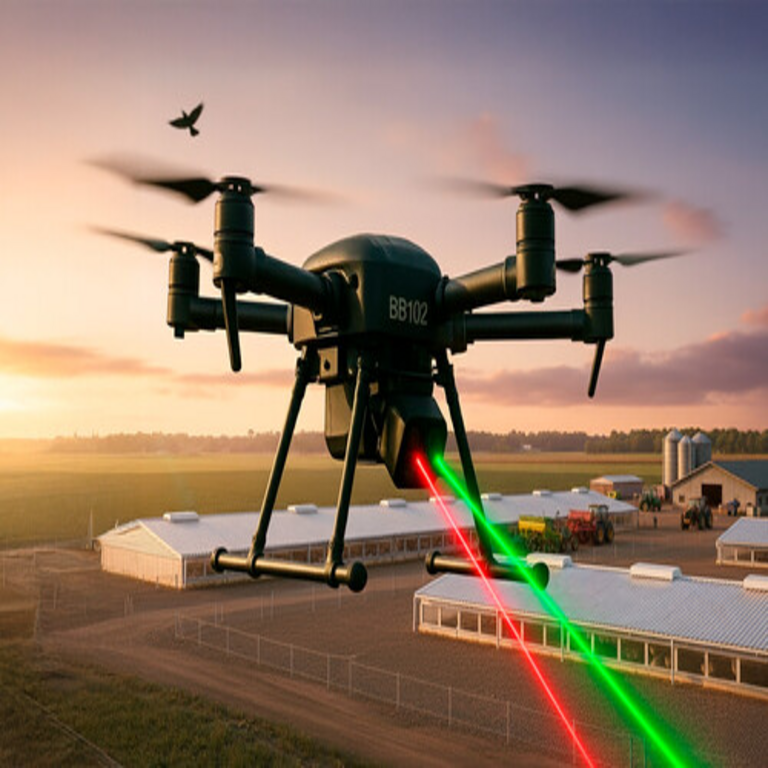 La técnica innovadora de una prefectura japonesa para combatir la gripe aviar: drones equipados con láseres que realizan patrullas en las granjas