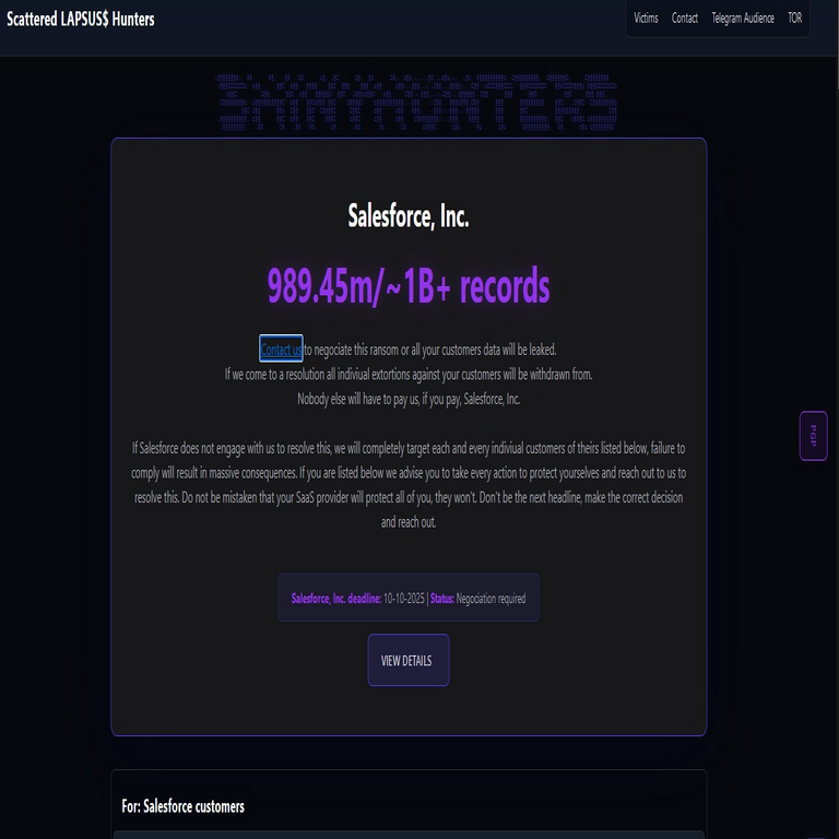El FBI incauta servidores de BreachForums mientras se acerca el plazo para la liberación amenazada de datos de Salesforce.